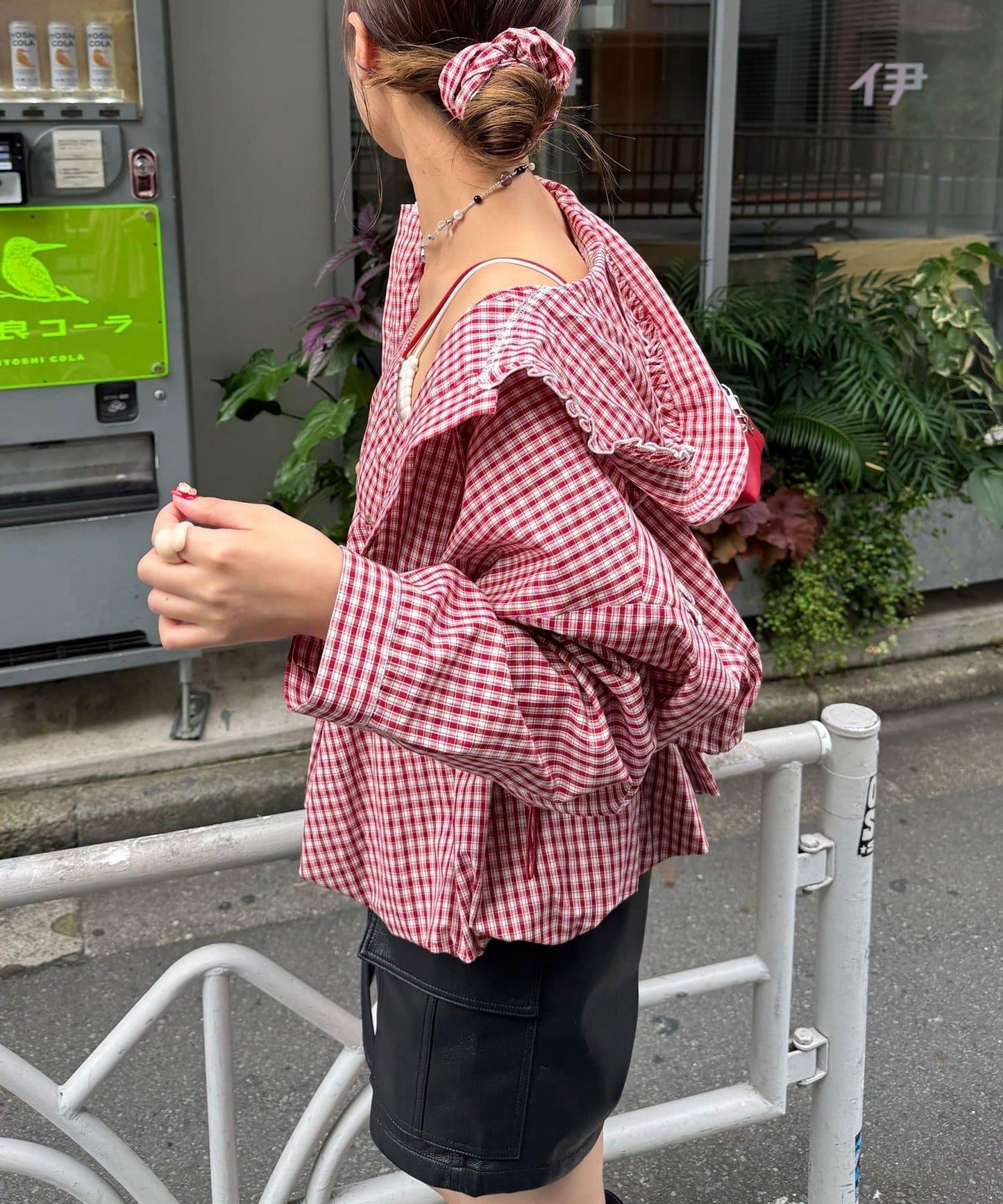 3件套襯衫短外套連帽衫