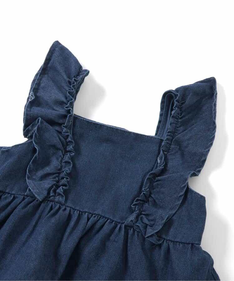 荷葉邊長款上衣&層疊裙套裝_短款