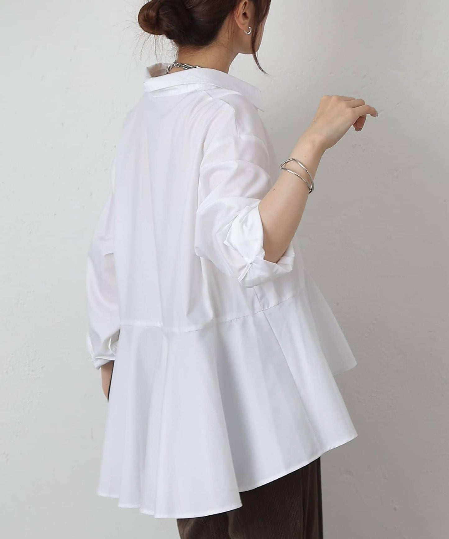 背尾長袖襯衫