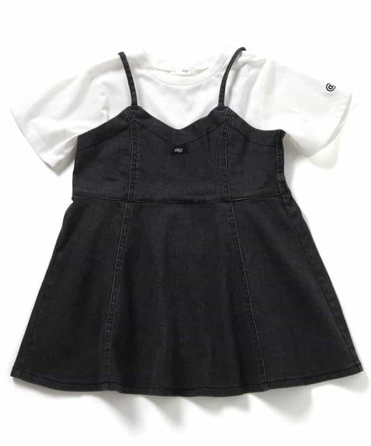 牛仔背心&T恤套裝