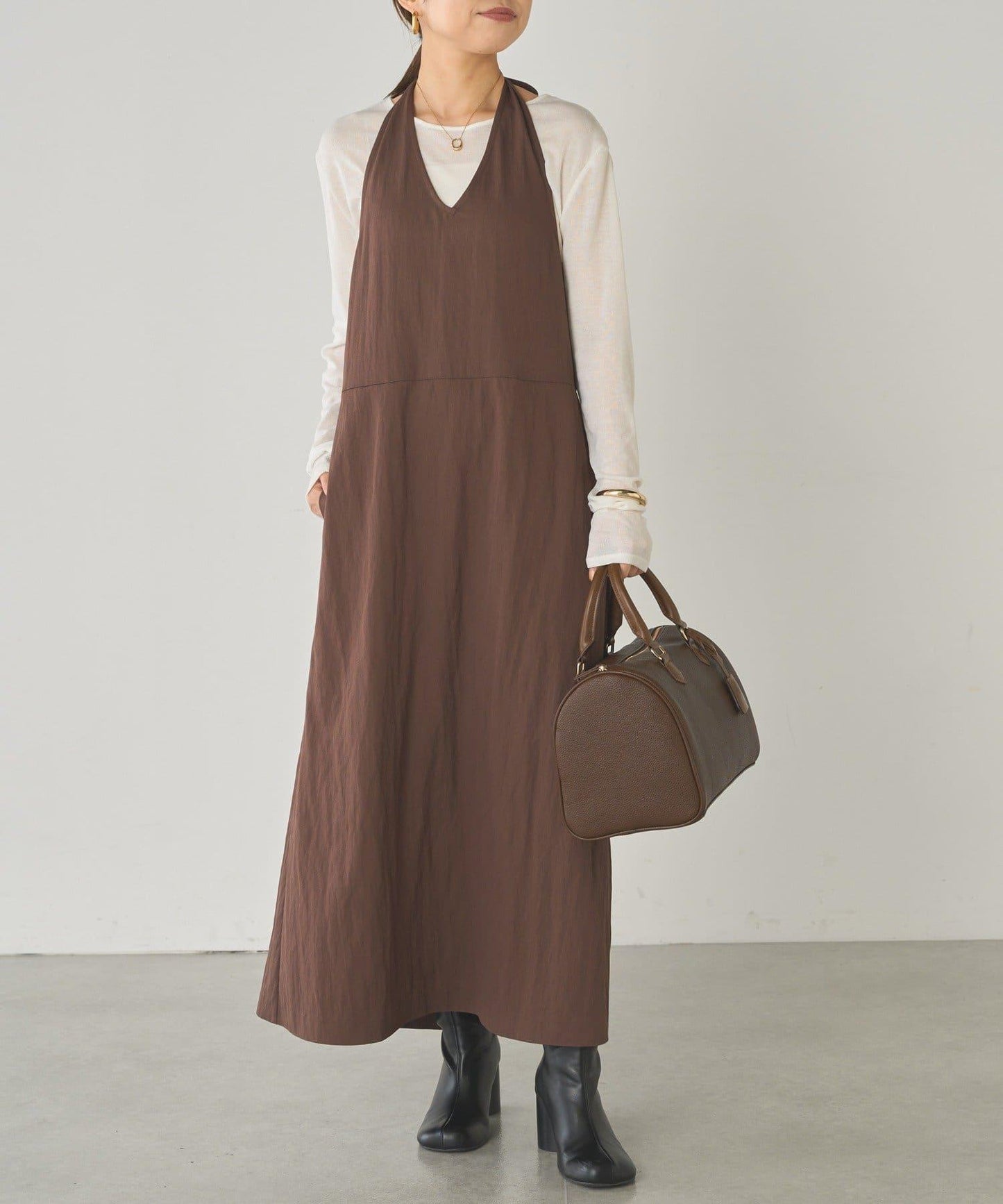 【Loungedress】掛脖連衣裙