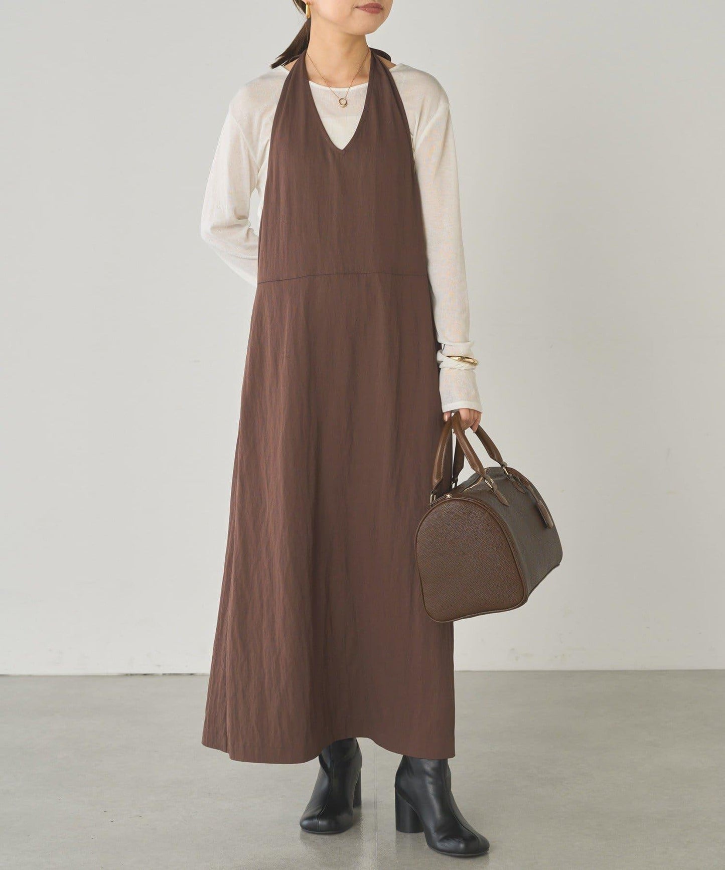 【Loungedress】掛脖連衣裙