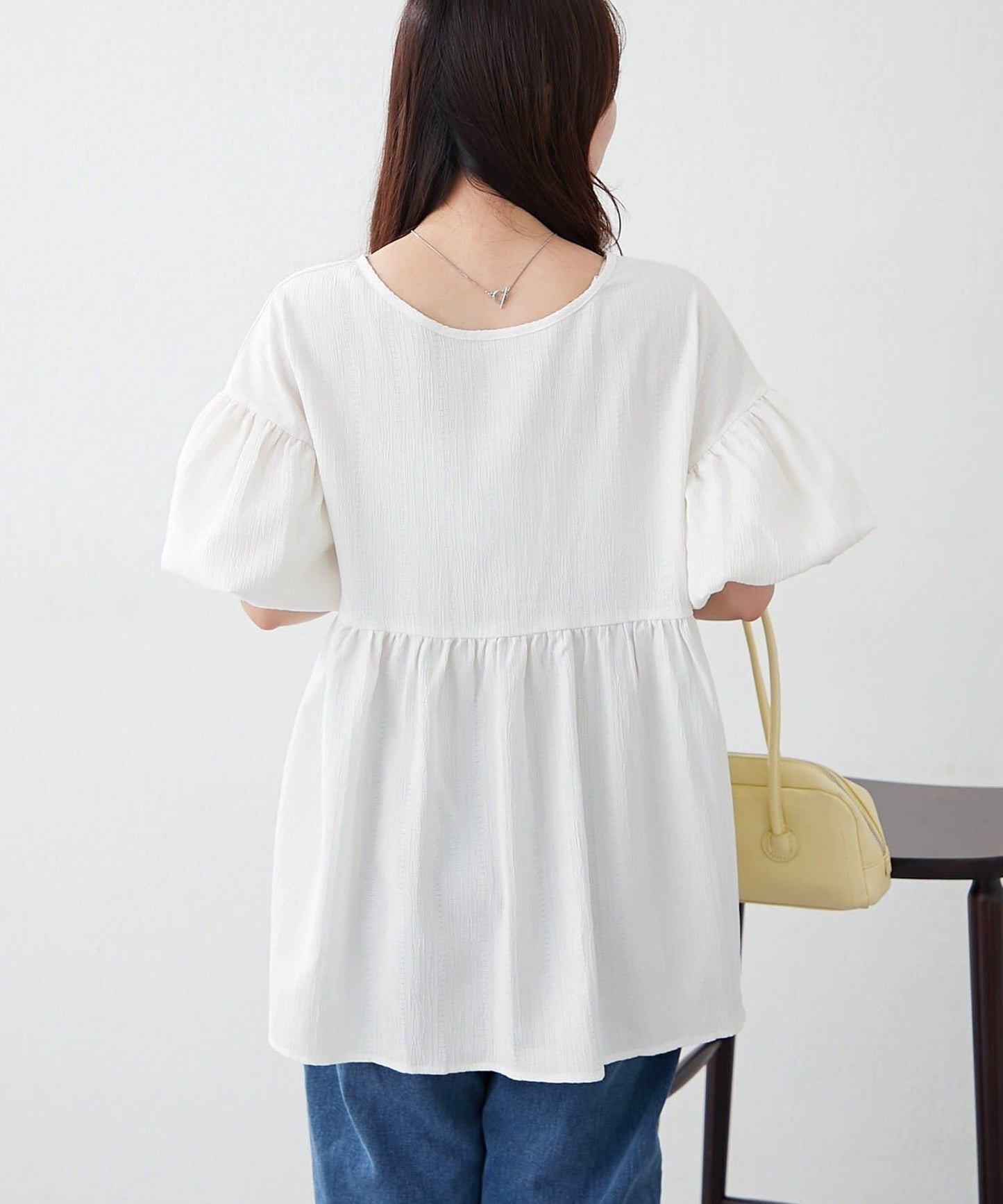 【前後2WAY】成年人楊柳長款襯衫