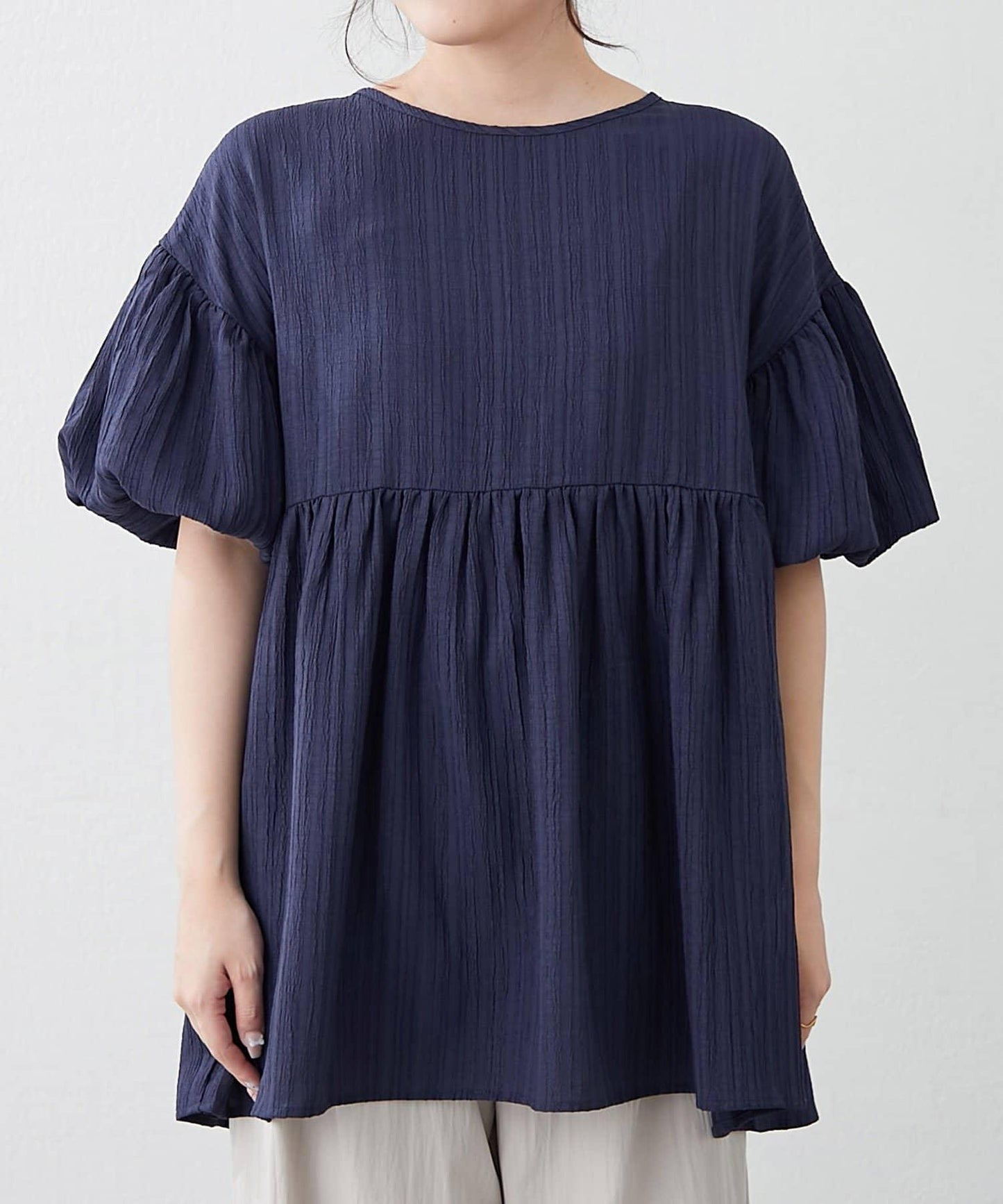 【前後2WAY】成年人楊柳長款襯衫