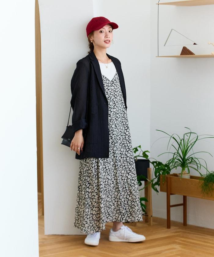 印度 花卉印花 女士吊帶連衣裙