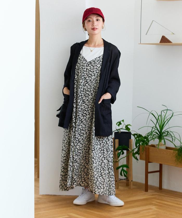 印度 花卉印花 女士吊帶連衣裙