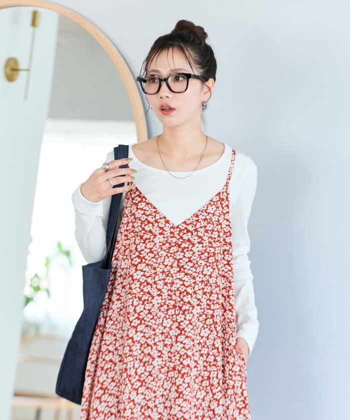 印度 花卉印花 女士吊帶連衣裙