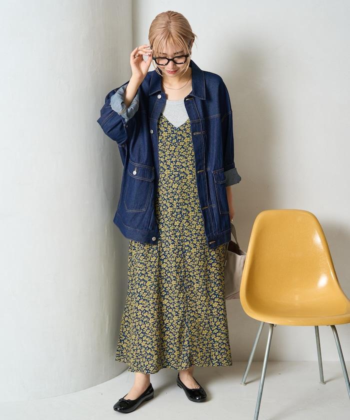印度 花卉印花 女士吊帶連衣裙