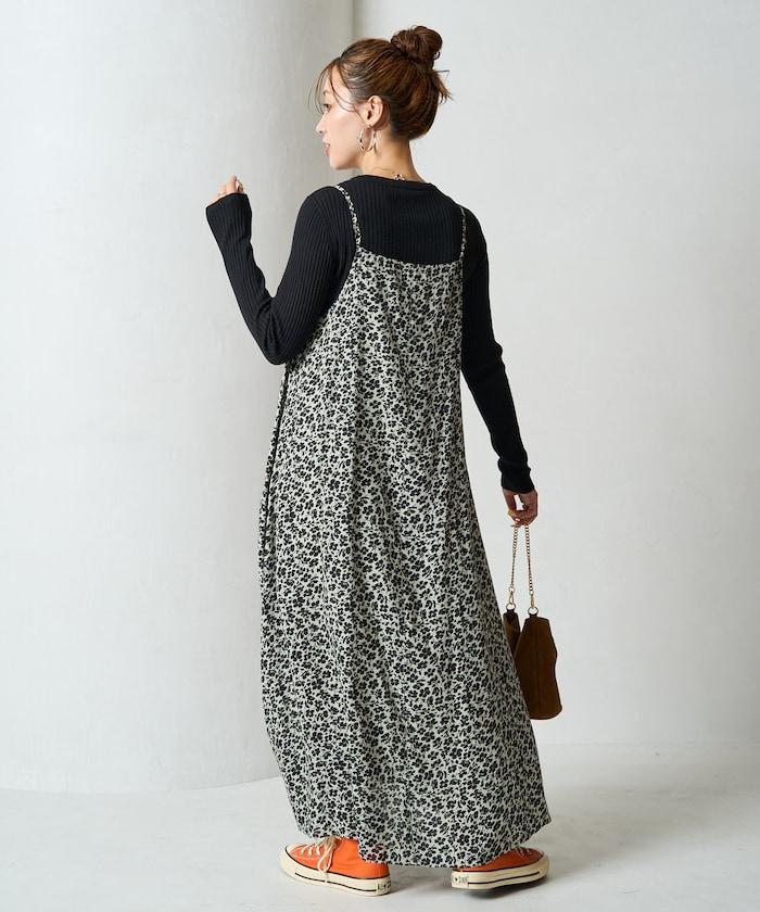 印度 花卉印花 女士吊帶連衣裙