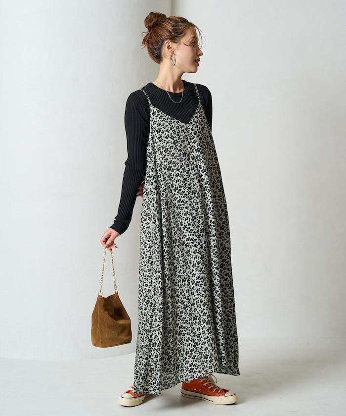 印度 花卉印花 女士吊帶連衣裙