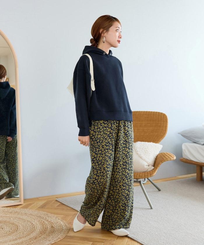 印度 花卉印花 休閒褲