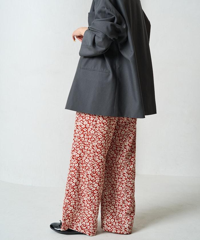 印度 花卉印花 休閒褲