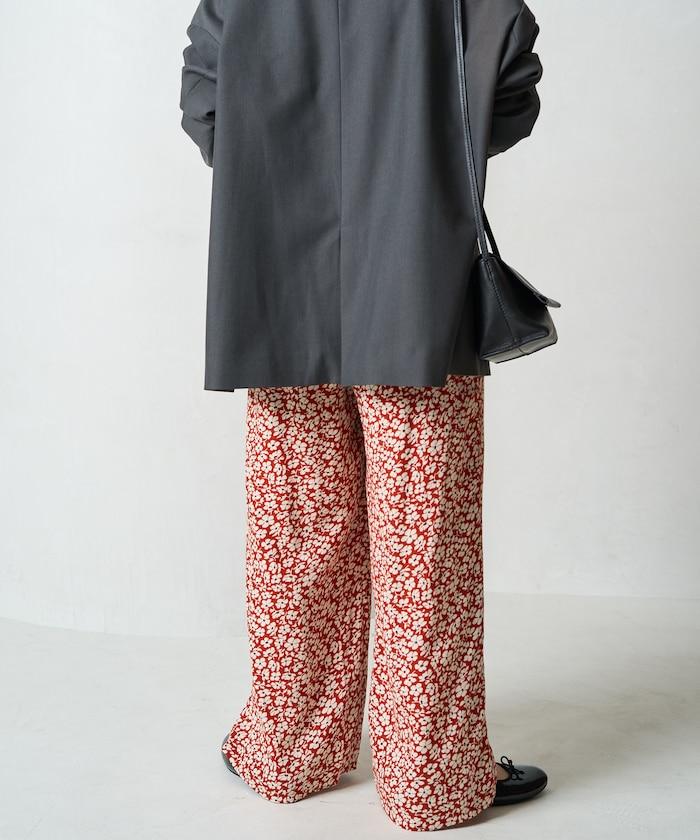 印度 花卉印花 休閒褲