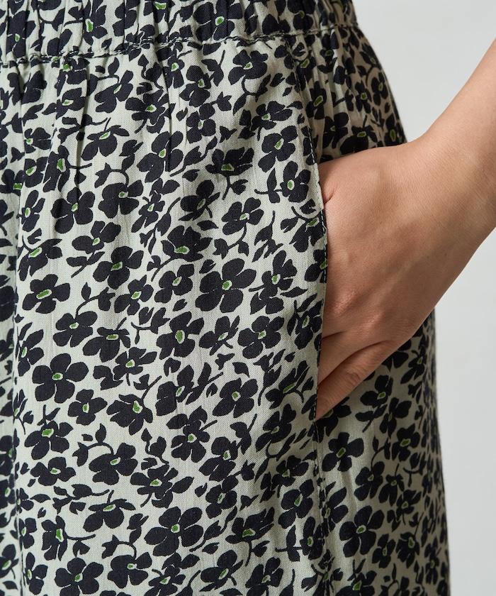 印度 花卉印花 休閒褲