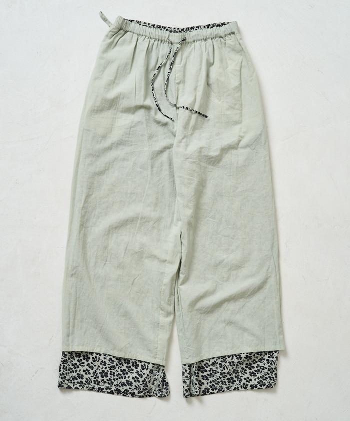 印度 花卉印花 休閒褲