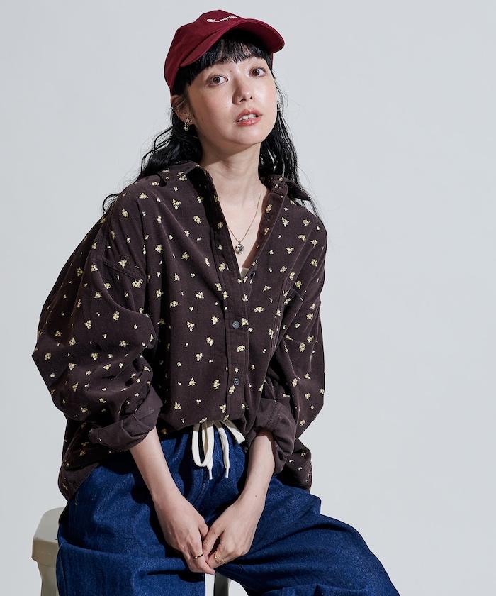 鄉村風格燈花圖案燈花布襯衫<可搭配套裝>