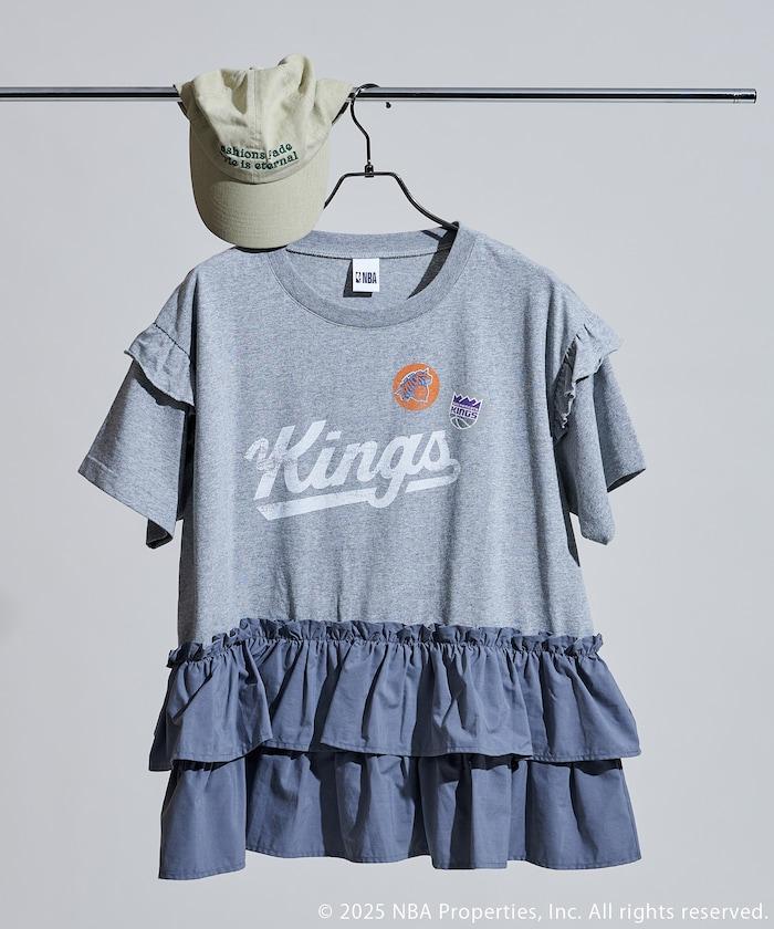 NBA印花拼接長款T恤