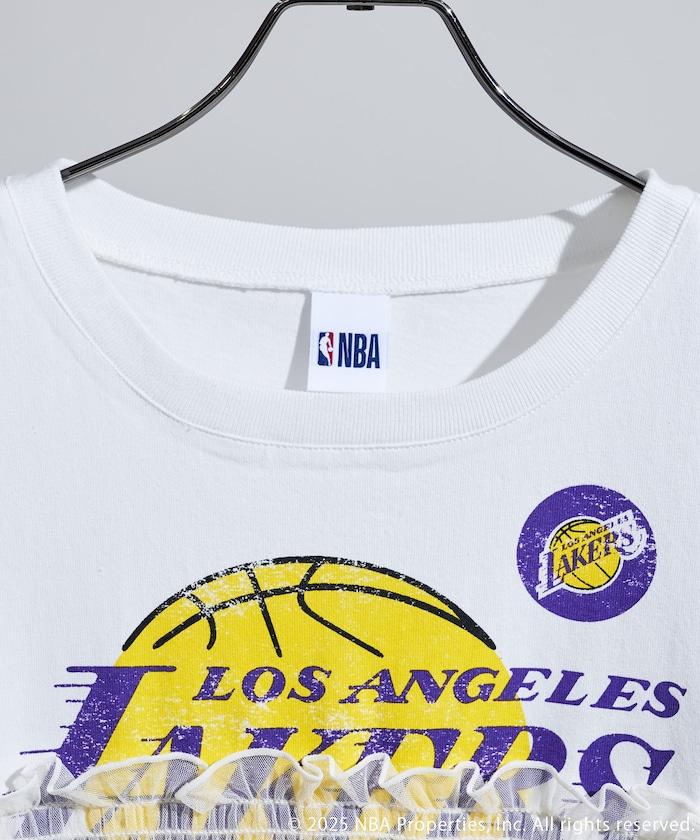 NBA印花蕾絲拼接T恤