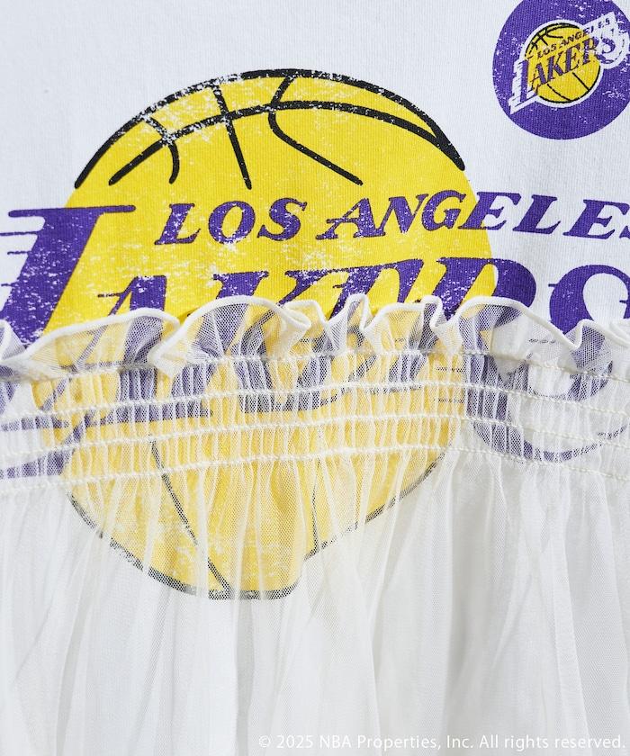 NBA印花蕾絲拼接T恤