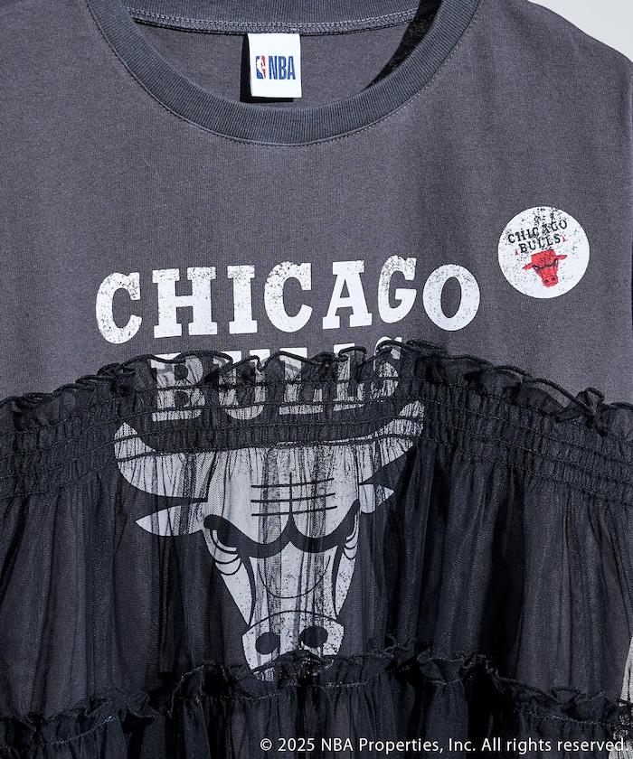 NBA印花蕾絲拼接T恤