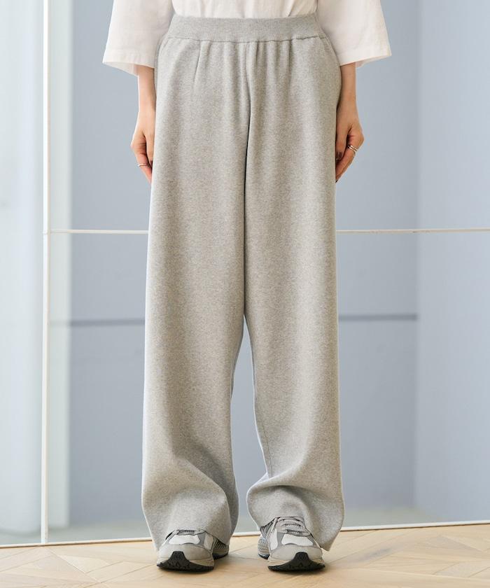 《機洗可》毛衣質感針織長褲