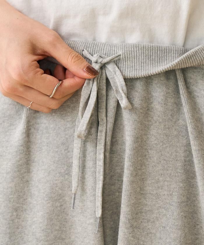 《機洗可》毛衣質感針織長褲