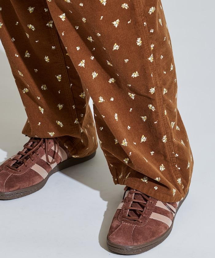 鄉村花卉 燈芯絨工裝連體褲<可搭配套裝>