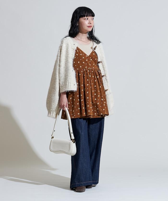 粗紡低密度短款針織開衫