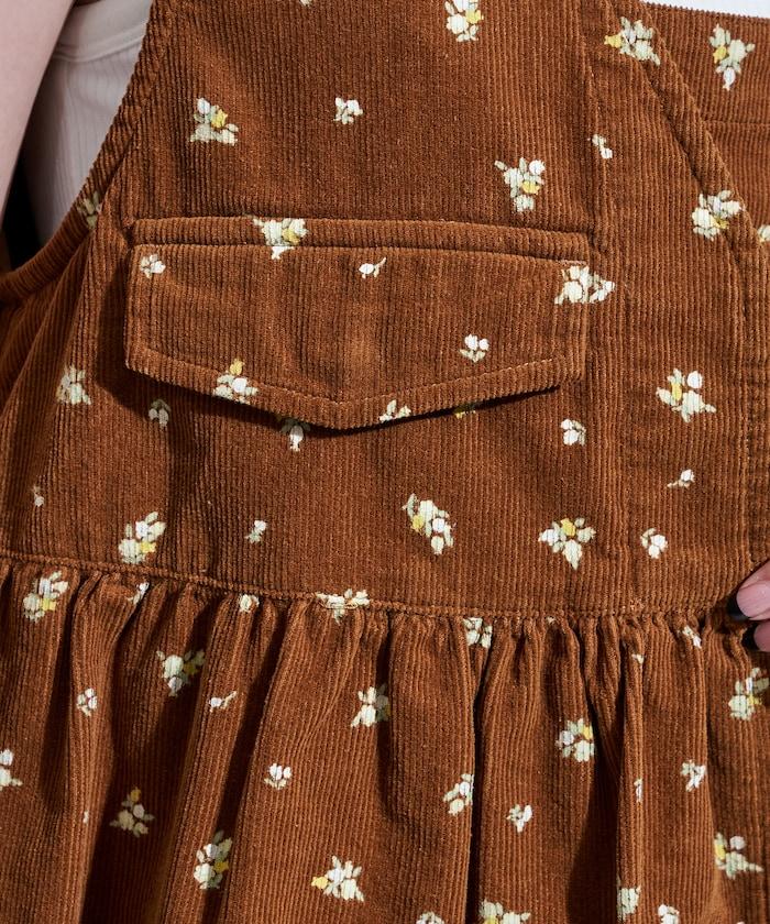 鄉村風格燈花圖案絨面馬甲<可搭配套裝>