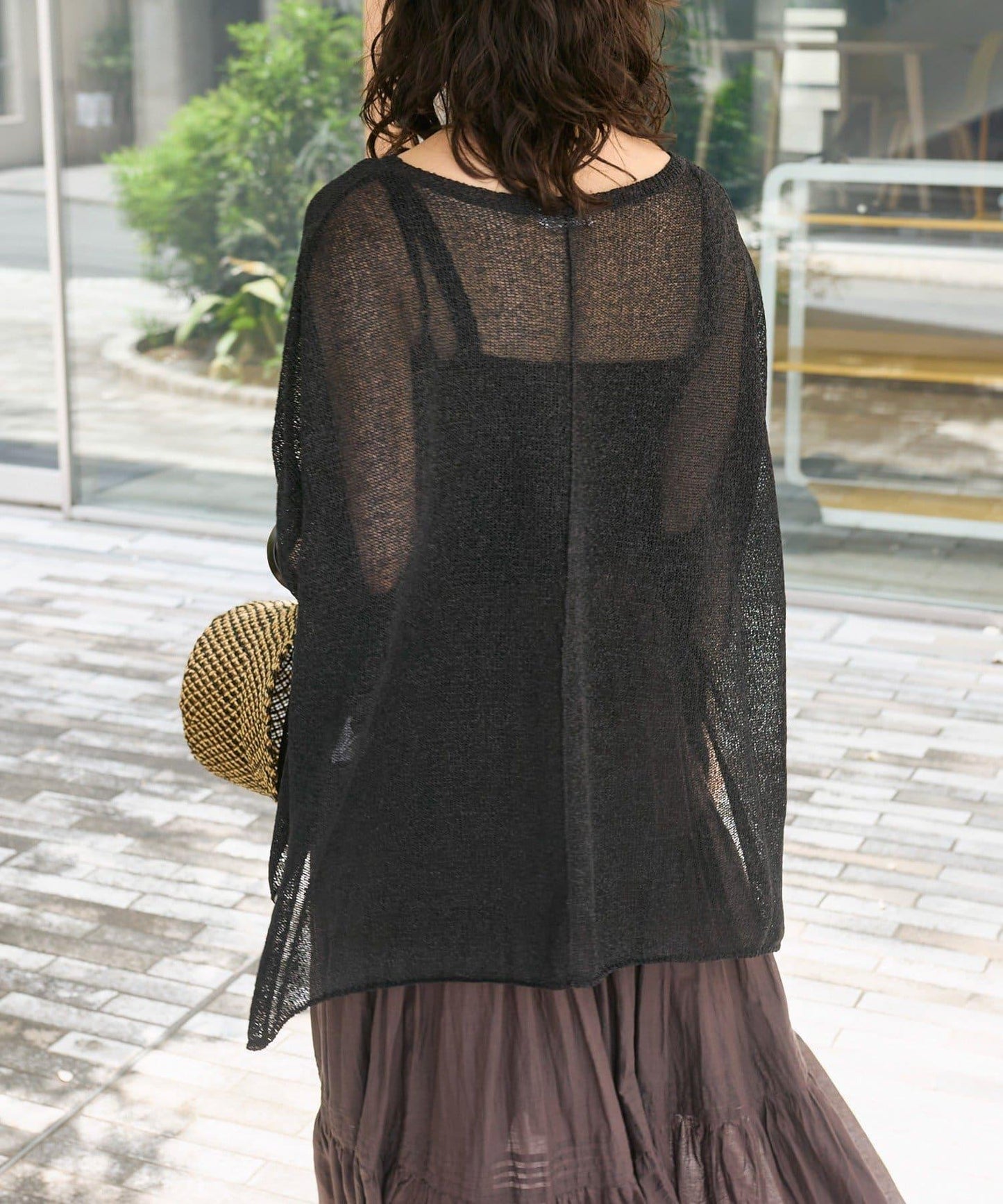 【清爽易穿】紙質雨披針織衫