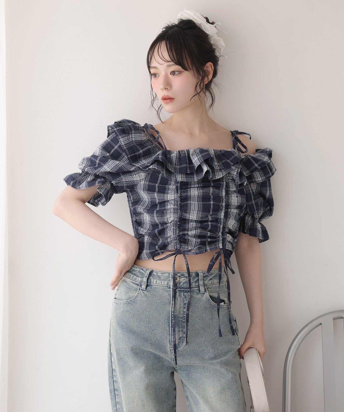 《S・M尺碼展開》寬鬆牛仔褲