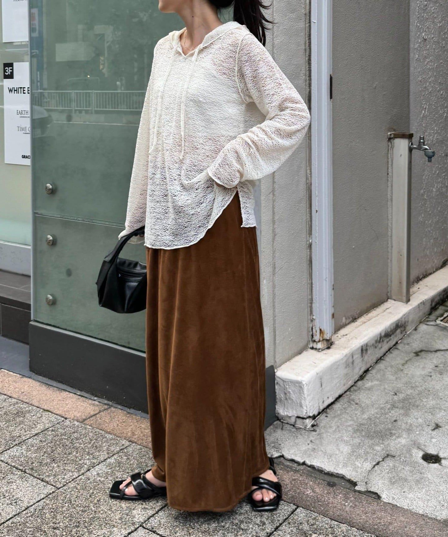 【柳】絨面裙