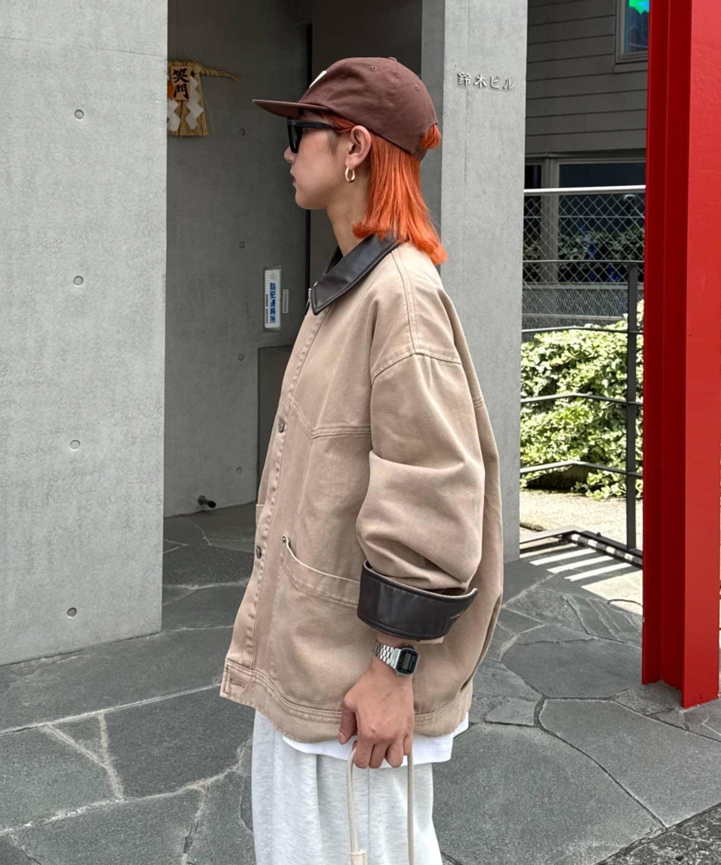 【男士】皮革領西部風牛仔夾克/套裝商品