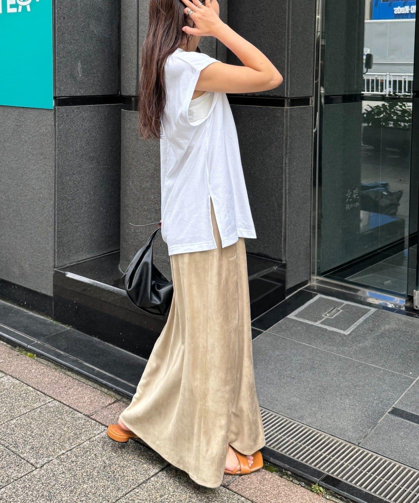 【柳】絨面裙
