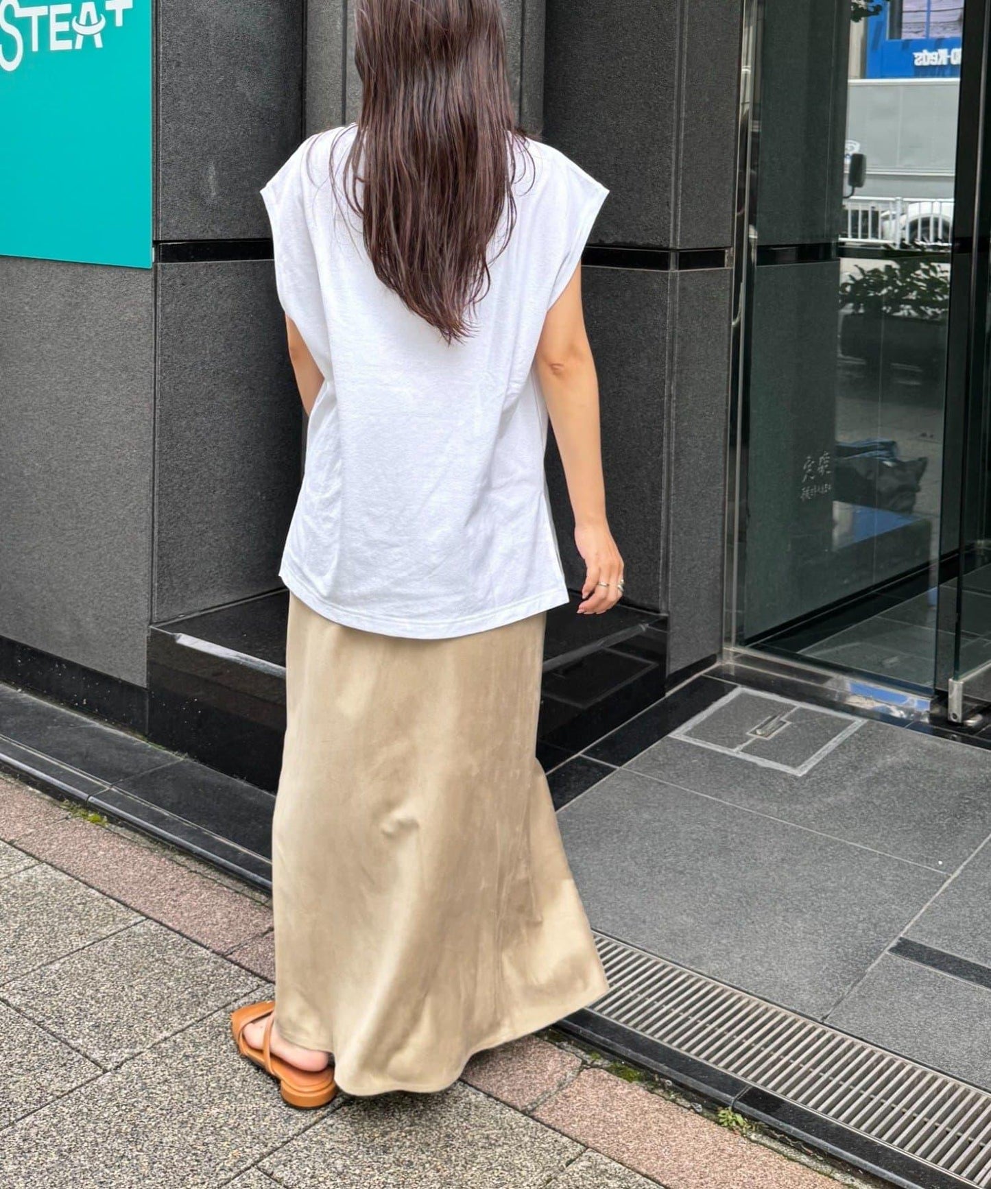 【柳】絨面裙