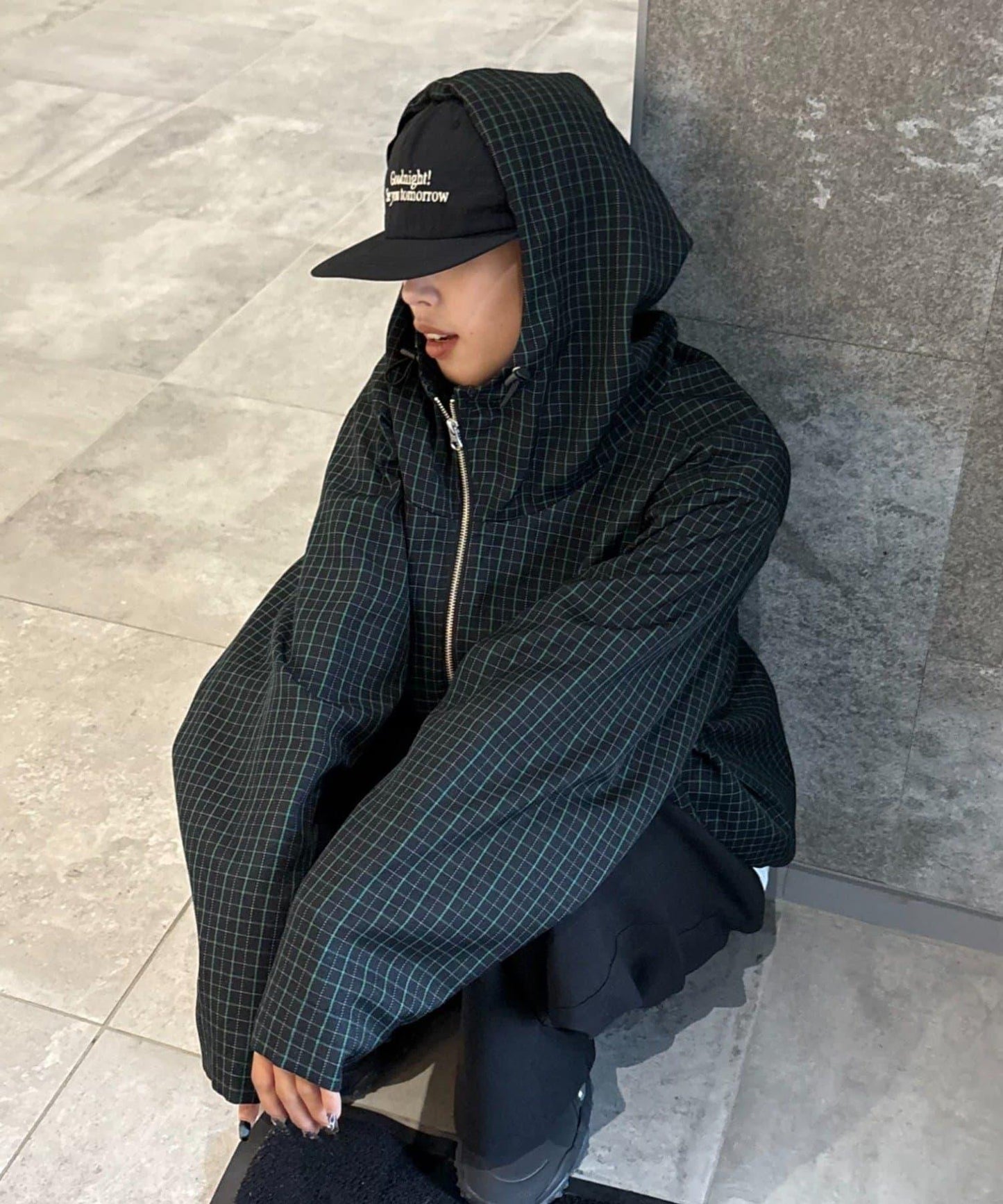 【男女通用】格紋全拉鍊襯衫夾克