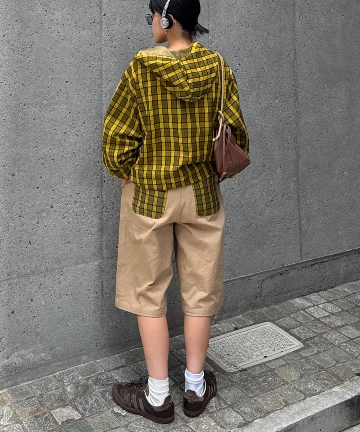 【男女通用】格紋全拉鍊襯衫夾克