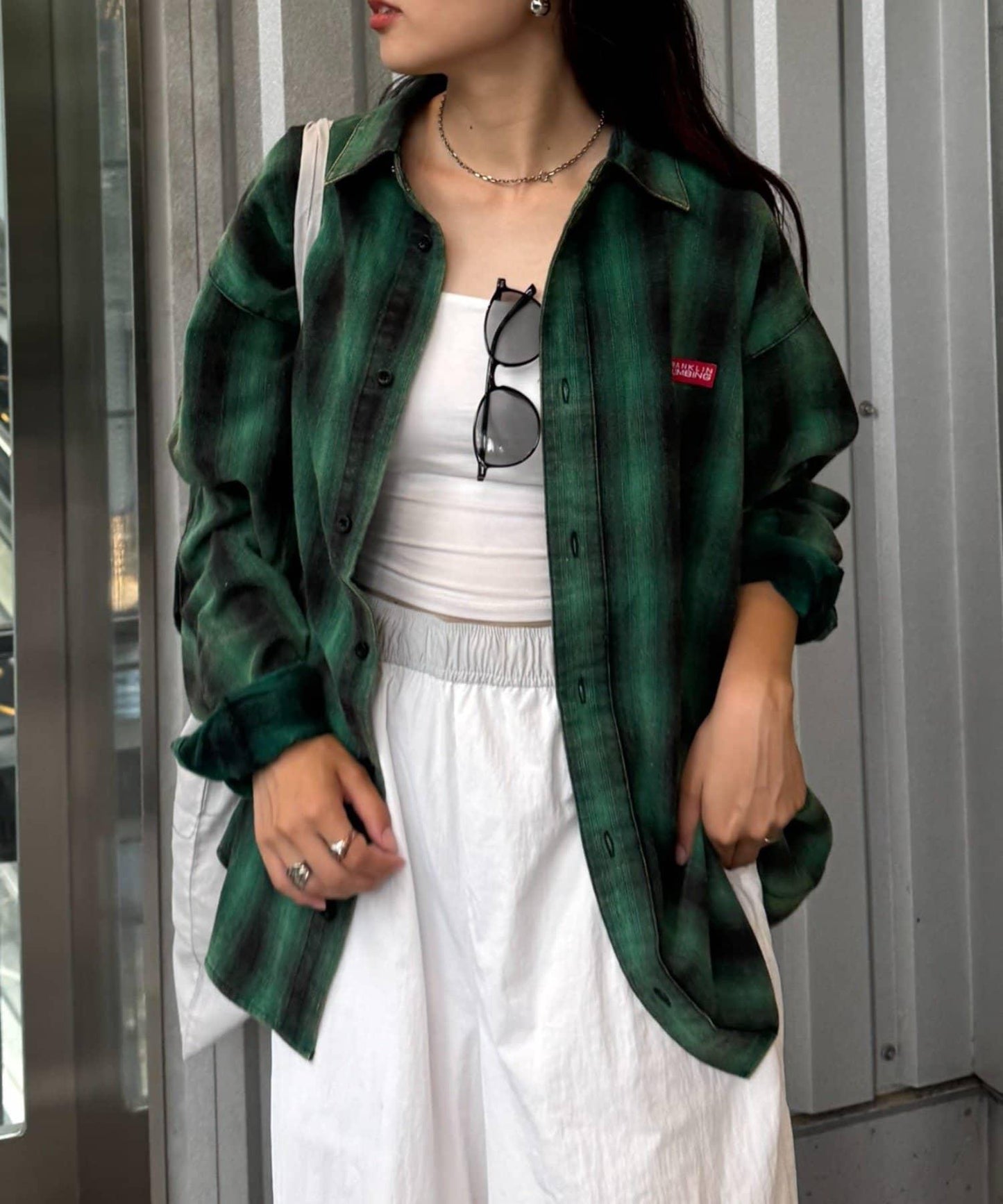 【Franklin Climbing】【LEGACY】復古格紋加工毛襯衫