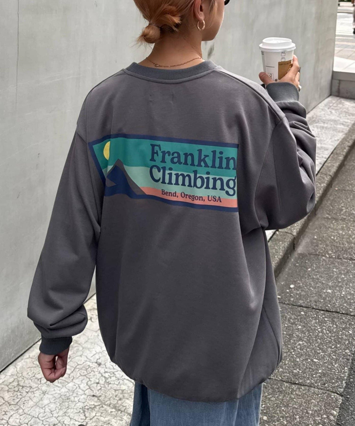 【Franklin Climbing】【ES】裡毛後背標誌印花衛衣