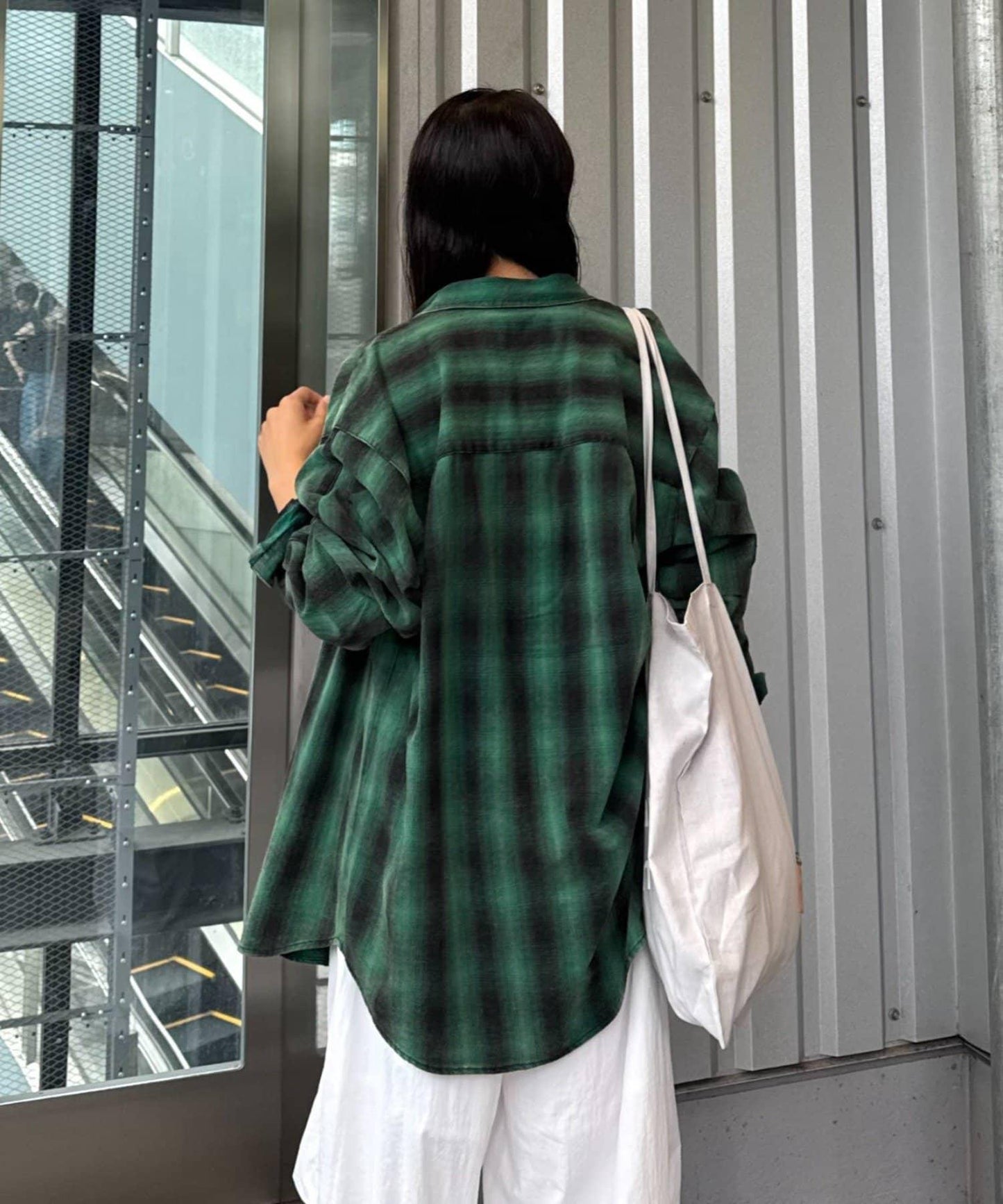 【Franklin Climbing】【LEGACY】復古格紋加工毛襯衫