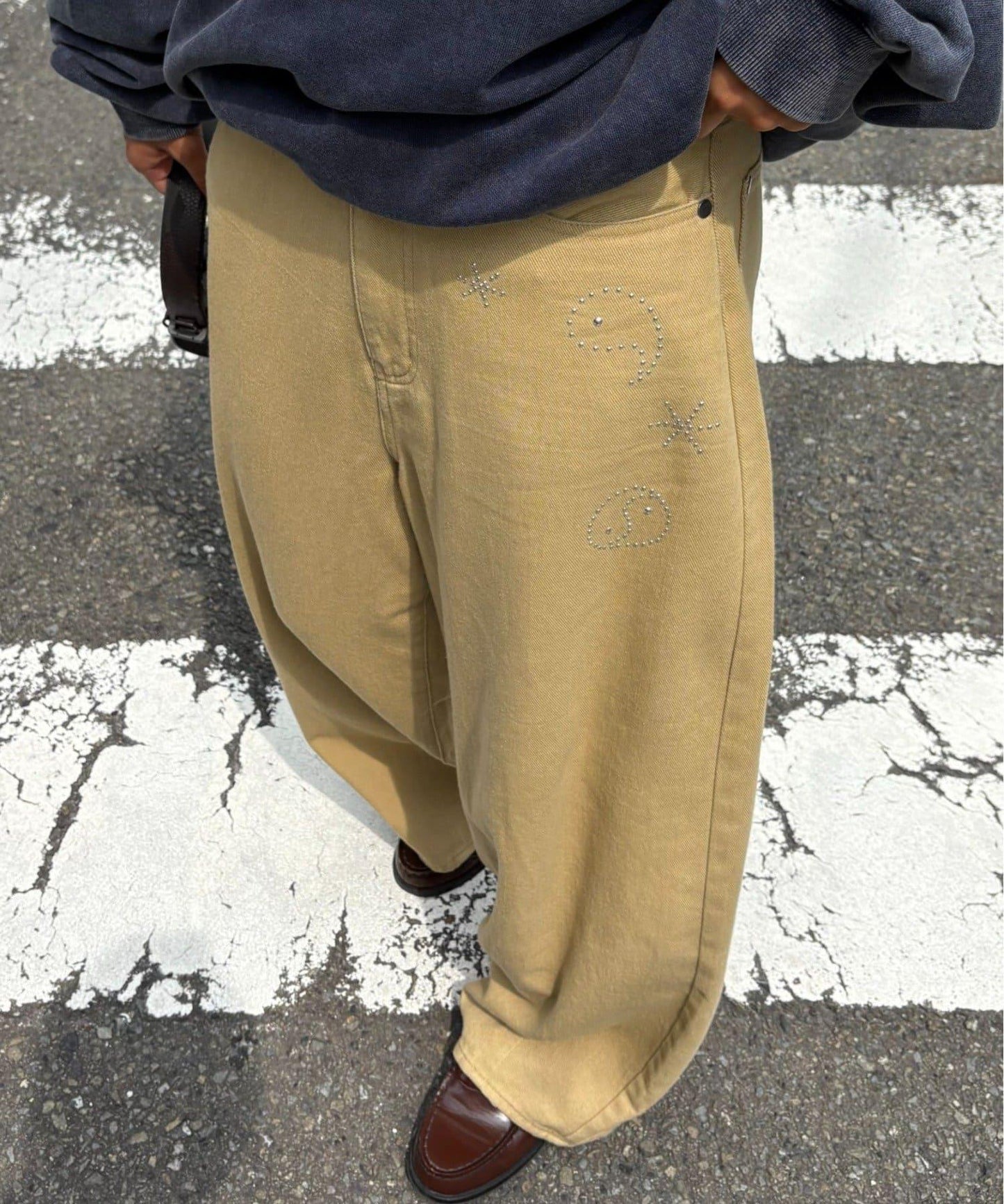 【男女通用】熱塑曲線修身長褲