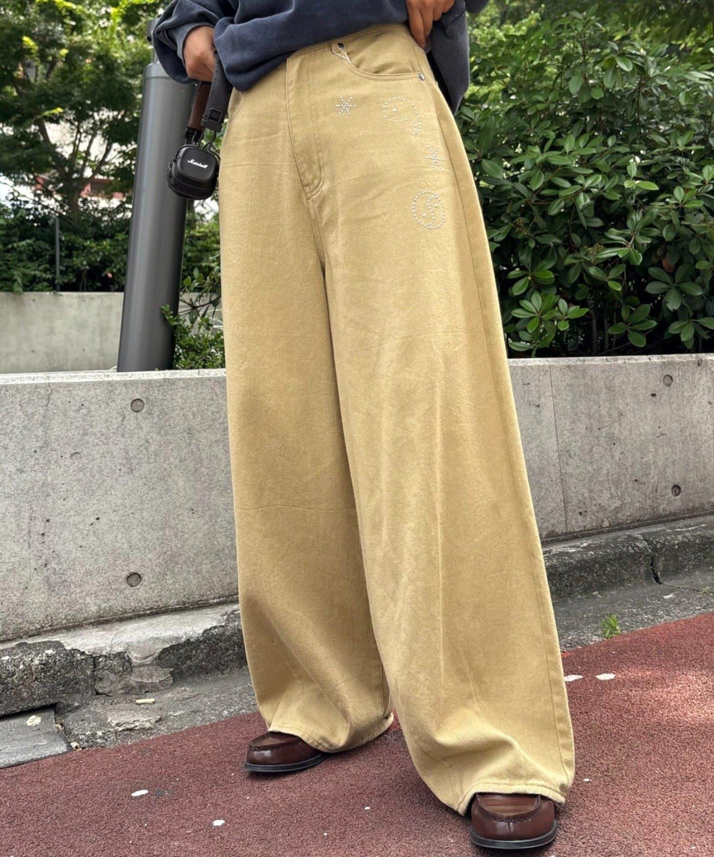 【男女通用】熱塑曲線修身長褲