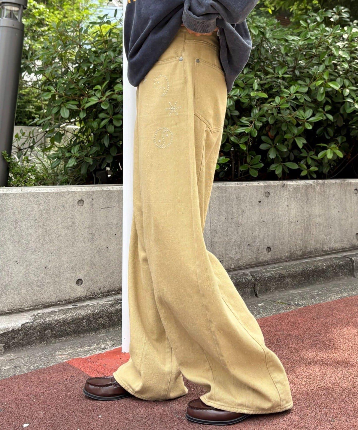 【男女通用】熱塑曲線修身長褲