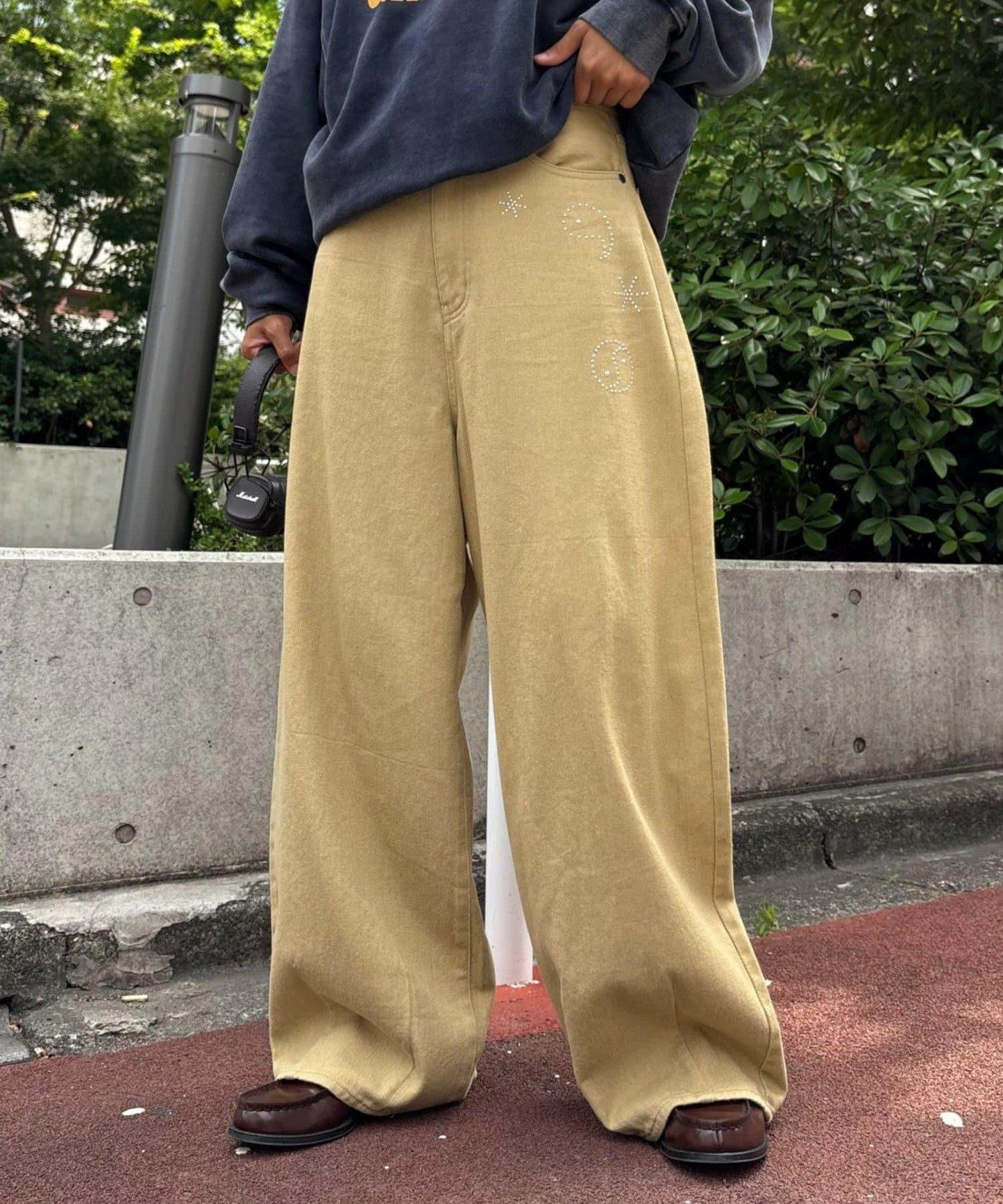【男女通用】熱塑曲線修身長褲