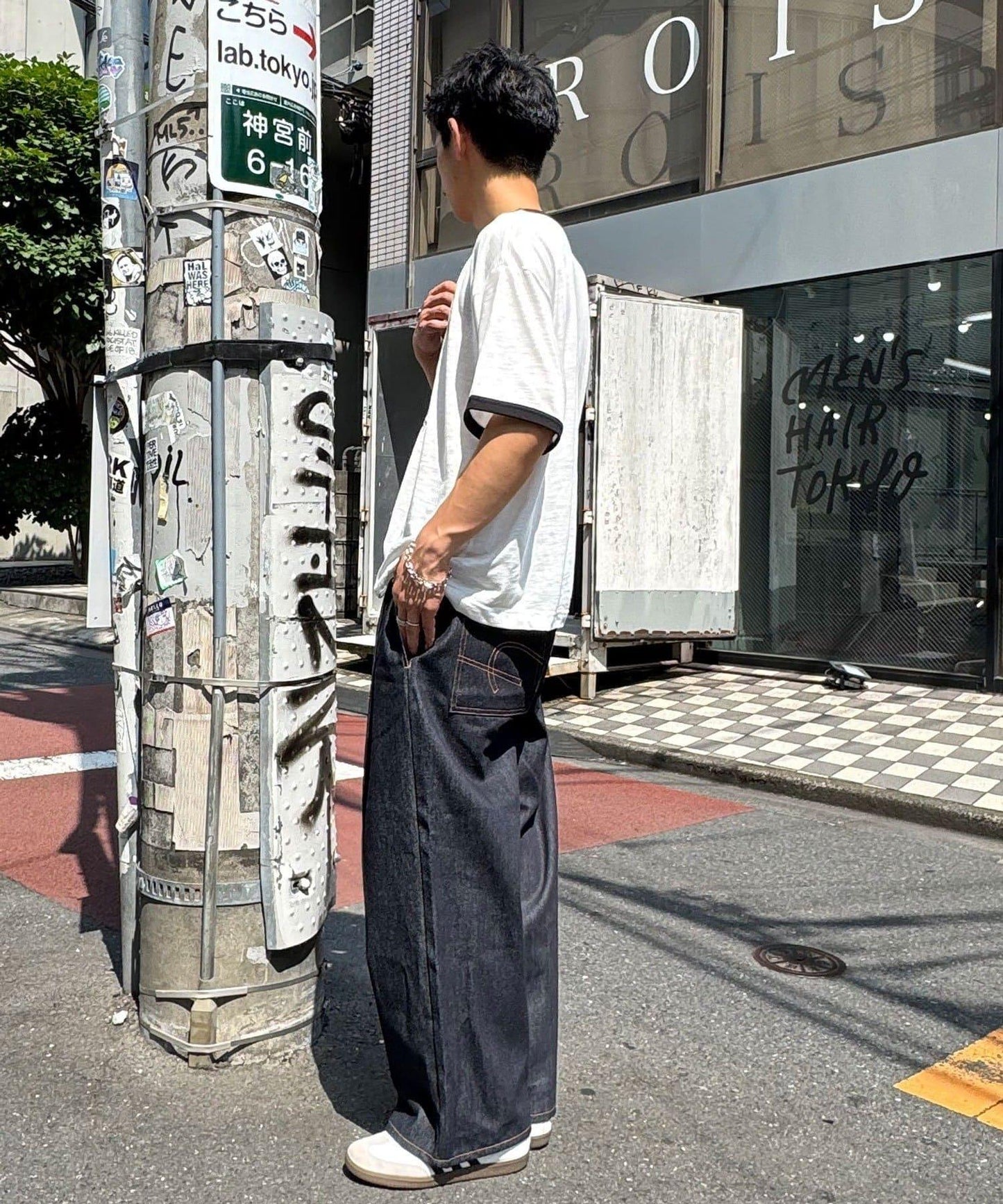 【CIAN DENIM/藍色牛仔】寬腿喇叭褲