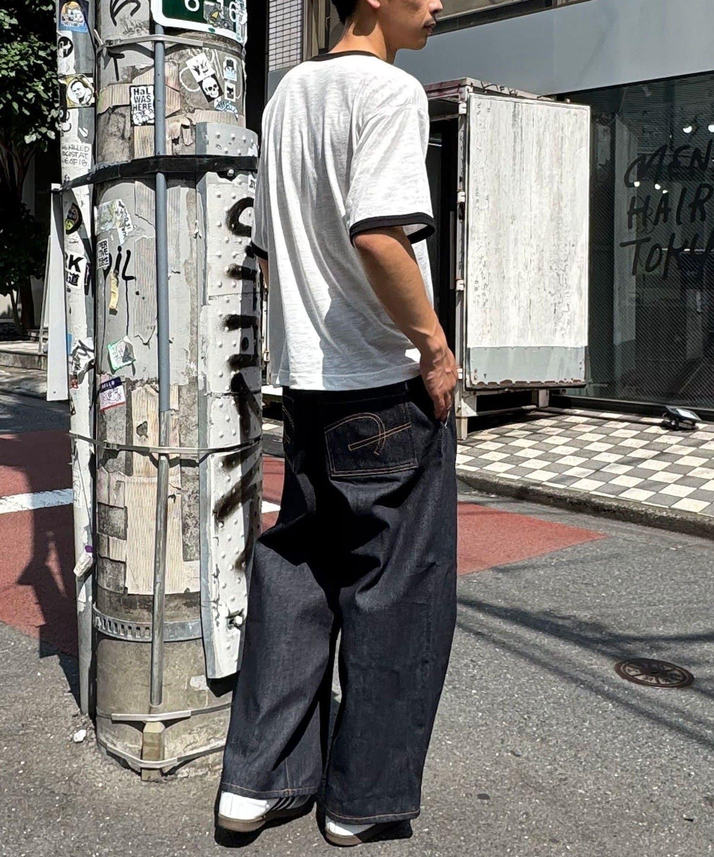 【CIAN DENIM/藍色牛仔】寬腿喇叭褲
