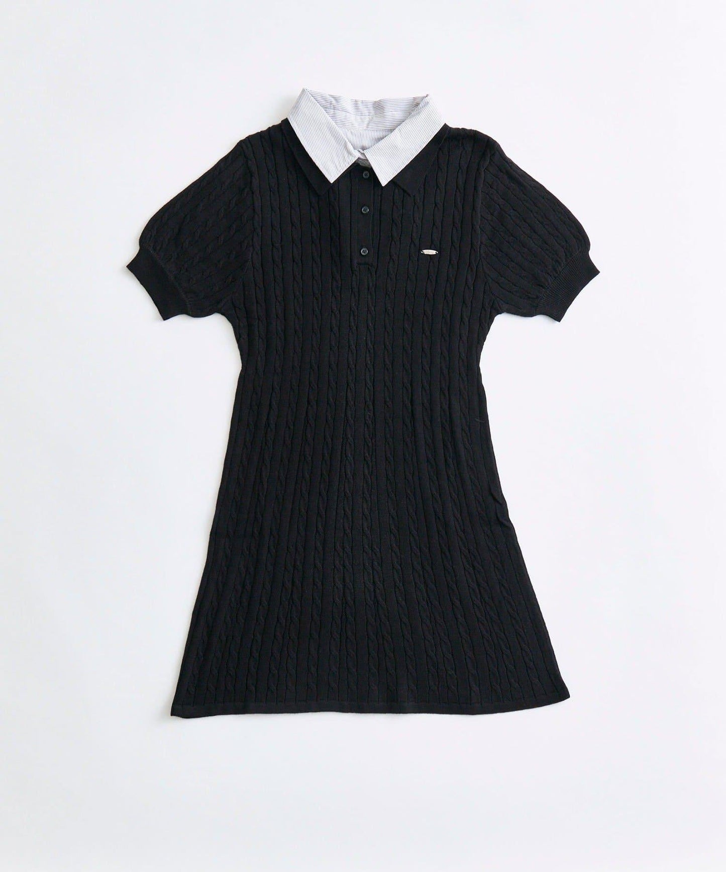 2件領口Polo連衣裙