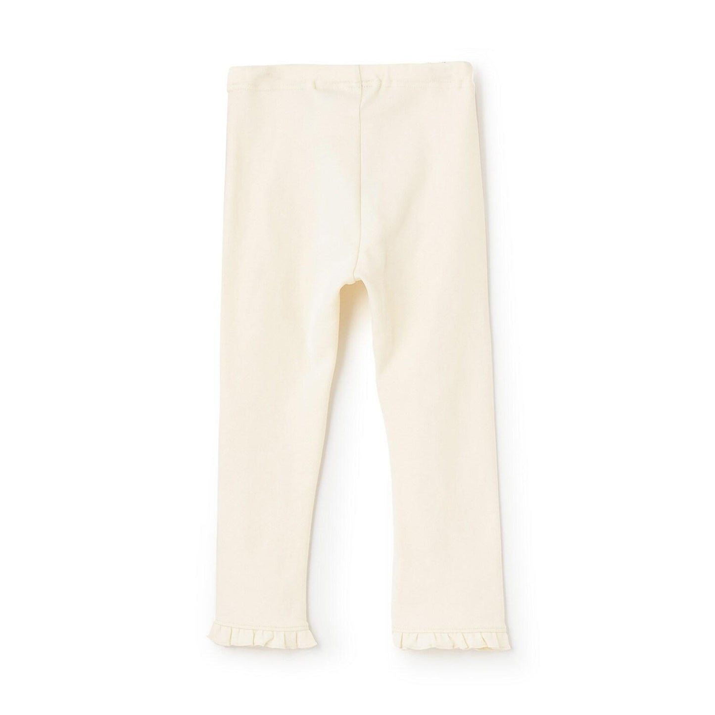 下襬迷你荷葉邊 彈力微絨打底褲【10分長度】