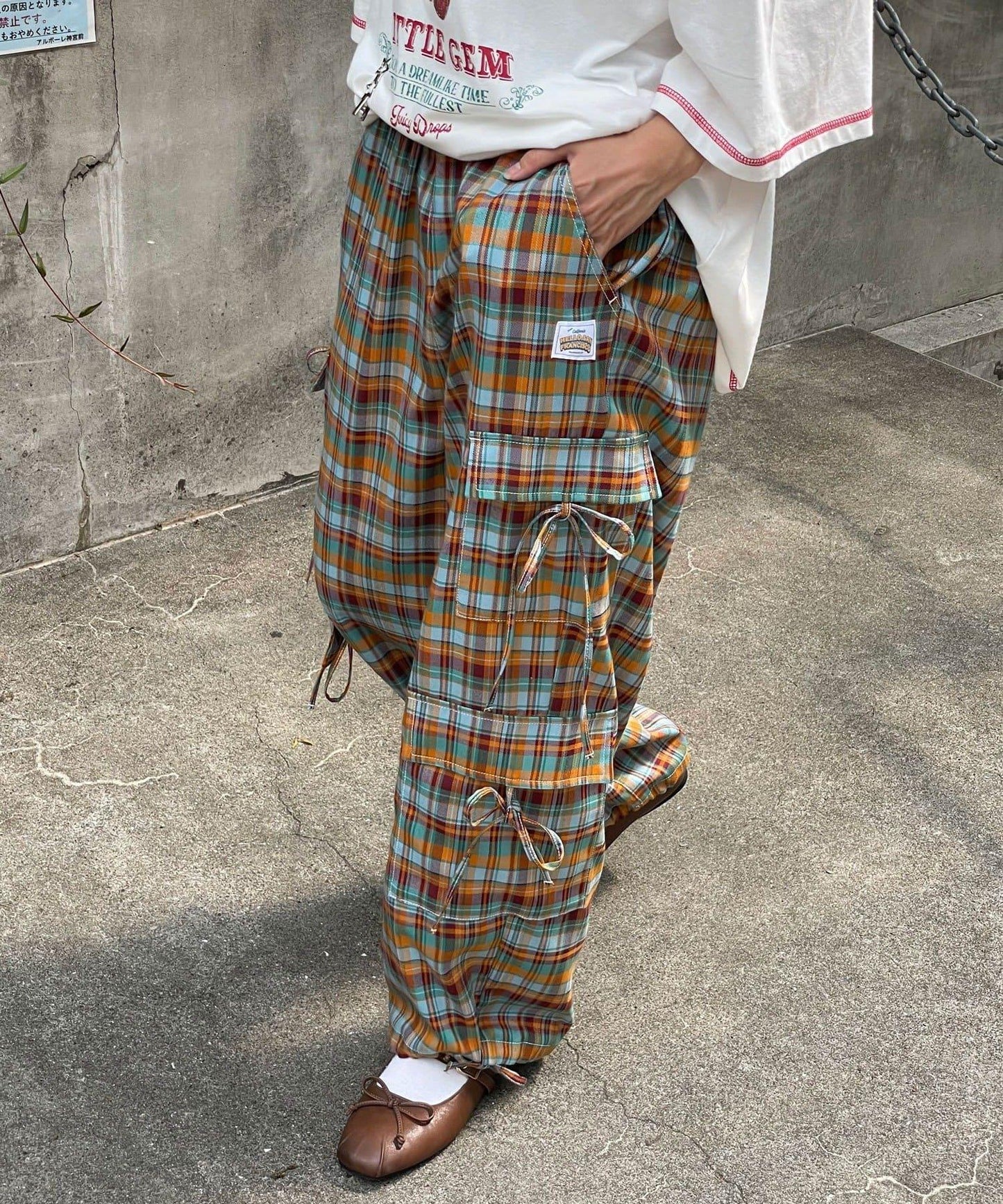 【HELLO.SANFRANCISCO/你好,舊金山】格子卡戎褲