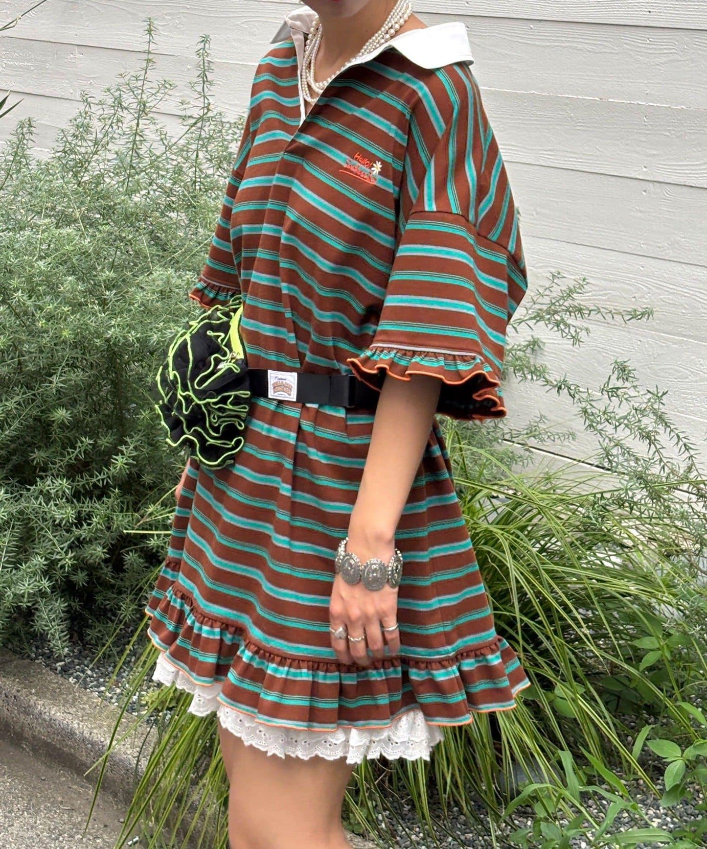 【HELLO.SANFRANCISCO/哈羅舊金山】logo刺繡運動衫長款上衣